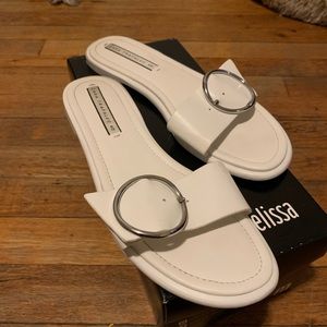 Zara White summer sandal